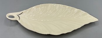 Lenox Porcelain Leaf Shaped Dish