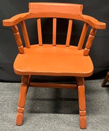 Solid Wood Painted Captains Chair