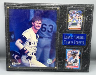 Don Mattingly Donnie Baseball A Yankee Forever  Wall Plaque