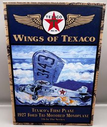 Wings Of Texaco 1927 Ford Tri-motored Monoplane 7th In Series, Texaco's First Plane Die Cast Metal Coin Bank