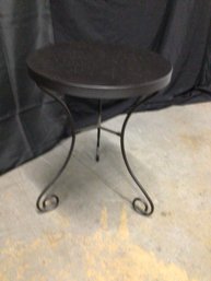Round Metal End Table