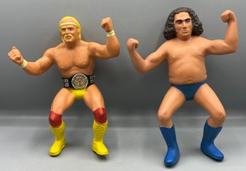 1984/1985 Titan Sports Rubber Wrestler Figurines - 2 Total