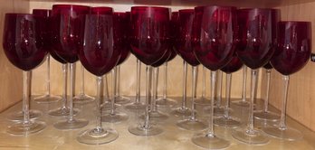 Red Wine Glass Set - 24 Total