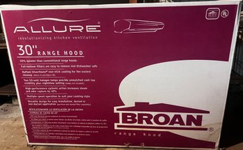 Allure Broan 30 Range Hood- New In Box