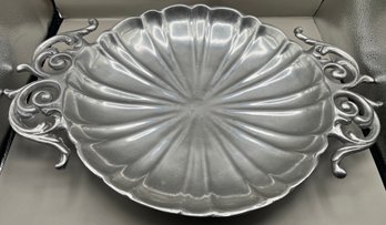 Decorative Aluminum Centerpiece Bowl With Handles