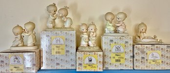 Enesco Precious Moments Figurines - 5 Total - Boxes Included