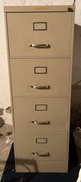 Metal 4-drawer File Cabinet - Key Not Included