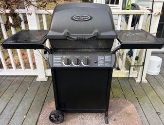 Huntington Cast Propane 3-burner Barbecue - Model 6301-24 - Weber Cover Included
