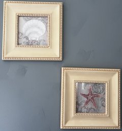 Starfish & Scallop Framed Wall Art