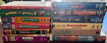 Lot Of VCR Tapes, Nat Geo, Disney, Etc. 12 Pieces