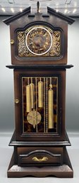 Decorative London Leather Grandfather Clock Style 6-drawer Jewelry Music Box With 6 Drawers - Made In Japan