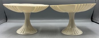 Lenox Ivory Porcelain Compote Bowls - 2 Total