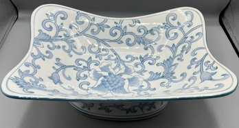 Decorative Ceramic Footed Bowl