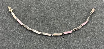 925 Silver Gemstone Bracelet - .37 OZT Total