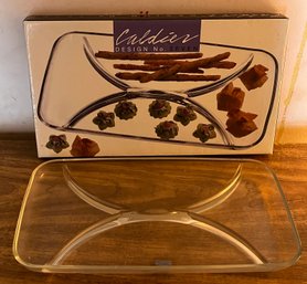 Caldier Glass Serving Platter - Box Included - Made In Italy