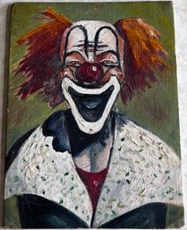 Clown Painting On Stretched Canvas