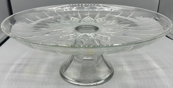 Decorative Cut Glass Cake Stand