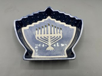 Cardinal Inc Hand Painted Ceramic Chanukah Candy Dish