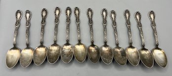 Vintage Rogers & Bros Silver Plated Spoon Set - 12 Pieces Total