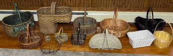 Assorted Baskets - 13 Total
