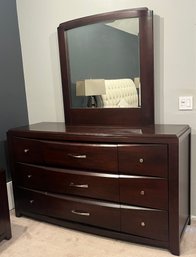 Palliser Wooden 9-drawer Dresser With Attached Mirror