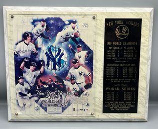 New York Yankees 1999 World Champions Divisional Playoffs Wall Plaque