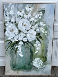 Decorative Oil On Canvas Print Framed - Floral Bouquet