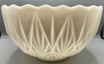 Milk Glass Punch Bowl