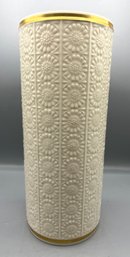 Lenox Fjord Collection Porcelain Flower Pattern Vase