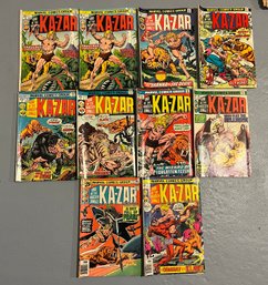 Marvel Lord Of The Hidden Jungle Ka-zar Comic Books - 10 Total