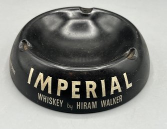 Vintage Imperial Whiskey Advertising Metal Ashtray