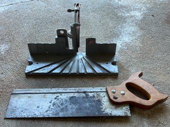 Miter Saw With Hand Saw