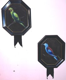 Bird Acrylic Paintings On Felt