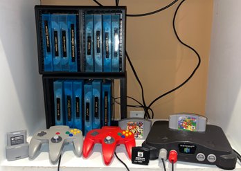 Nintendo 64 Gaming Console With 3 Controllers & 16 Games Included
