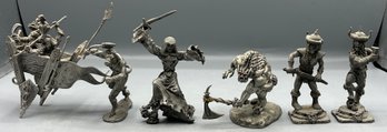 Assorted Gallo Pewter Figurines - 6 Piece Lot