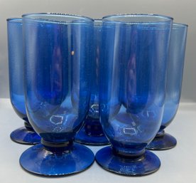 Cobalt Blue Water Glasses- Set Of 8