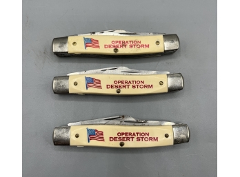 Colonial USA Pocket Knives - 3 Total