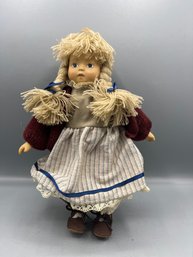 Hand Painted Bisque Porcelain Doll