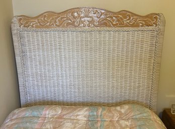 Pier 1 Jamaica Collection Wooden Wicker Twin Size Headboard