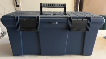 Blue Plastic Tool Storage Box