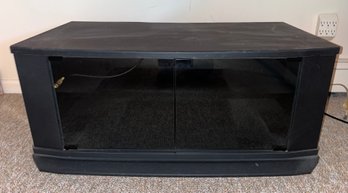Composite TV Console With Glass Door Cabinet