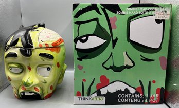 Geeknet Inc 2017 Handpainted Zombie Head Cookie Jar - Box Included