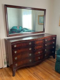 Hellam Furniture Solid Wood 14 Drawer Dresser With Wall Mirror