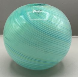 Dansk Art Glass Ball Vase