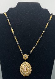 Vintage Costume Jewelry Necklace With Pendant