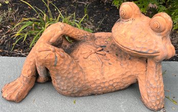 Outdoor Terracotta Frog Statue