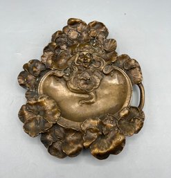 Vintage Bronze Trinket Dish