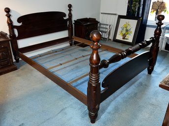 Ethan Allen Solid Wood Queen Size Bed Frame