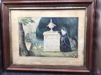 Nathaniel Currier Mourning Print