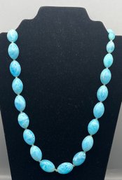 Plastic Beaded Costume Jewelry Necklace - Made In West Germany